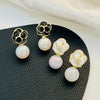 1 Pair Vintage Style Flower Alloy Drop Earrings