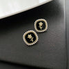 1 Pair Vintage Style Flower Alloy Ear Studs