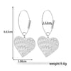 1 Pair Vintage Style French Style Simple Style Heart Shape Ginkgo Leaf Fish Tail Plating 304 Stainless Steel Drop Earrings