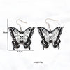1 Pair Vintage Style Funny Butterfly Arylic Metal Drop Earrings