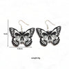 1 Pair Vintage Style Funny Butterfly Arylic Metal Drop Earrings
