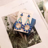 1 Pair Vintage Style Geometric Round Inlay Alloy Crystal Drop Earrings