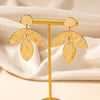 1 Pair Vintage Style Leaf Plating Iron Ear Studs