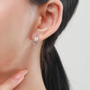 1 Pair Vintage Style Leaves Plating Inlay Sterling Silver Zircon Thai Silver Ear Studs