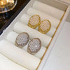 1 Pair Vintage Style Oval Plating Inlay Alloy Artificial Pearls Gold Plated Ear Studs