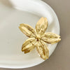 1 Pair Vintage Style Pastoral Flower 304 Stainless Steel 18K Gold Plated Ear Studs