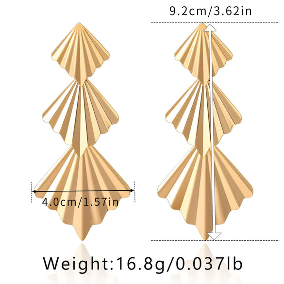 1 Pair Vintage Style Punk Starfish Heart Shape Flower Star Butterfly Copper Copper Zircon 18K Gold Plated Drop Earrings