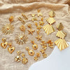 1 Pair Vintage Style Punk Starfish Heart Shape Flower Star Butterfly Copper Copper Zircon 18K Gold Plated Drop Earrings