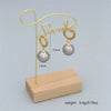 1 Pair Vintage Style Romantic Simple Style Round Plating Inlay 304 Stainless Steel Pearl 18K Gold Plated Drop Earrings