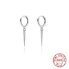 1 Pair Vintage Style Simple Style Artistic Geometric Rivet Sterling Silver 18k Gold Plated White Gold Plated Drop Earrings