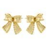 1 Pair Vintage Style Simple Style Bow Knot Inlay Copper Zircon 18K Gold Plated Earrings Ear Studs