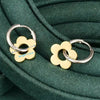 1 Pair Vintage Style Simple Style Flower Plating 304 Stainless Steel 18K Gold Plated Drop Earrings