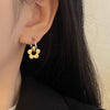 1 Pair Vintage Style Simple Style Flower Plating 304 Stainless Steel 18K Gold Plated Drop Earrings