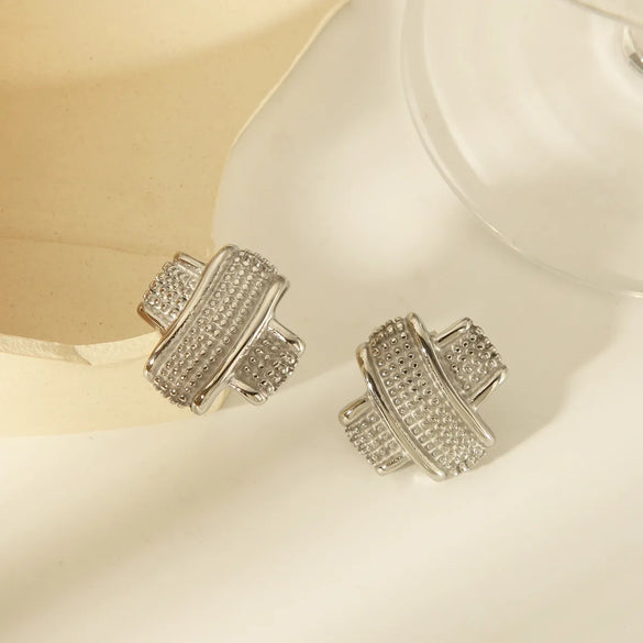 1 Pair Vintage Style Simple Style Geometric 304 Stainless Steel 18K Gold Plated Ear Studs