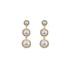 1 Pair Vintage Style Simple Style Geometric Inlay Alloy Artificial Pearls Drop Earrings