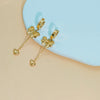 1 Pair Vintage Style Simple Style Heart Shape Bow Knot 304 Stainless Steel Drop Earrings