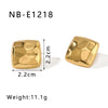 1 Pair Vintage Style Simple Style Square Plating 304 Stainless Steel 18K Gold Plated Earrings