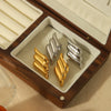1 Pair Vintage Style Simple Style Wings Polishing Plating 304 Stainless Steel 18K Gold Plated Ear Studs