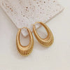 1 Pair Vintage Style U Shape Plating 304 Stainless Steel None 18K Gold Plated Ear Studs