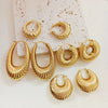 1 Pair Vintage Style U Shape Plating 304 Stainless Steel None 18K Gold Plated Ear Studs