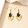 1 Pair Vintage Style Water Droplets Plating Alloy Drop Earrings