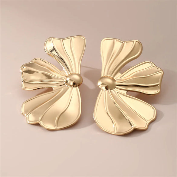 1 Pair Y2K Exaggerated Beach Floral Alloy Ear Studs