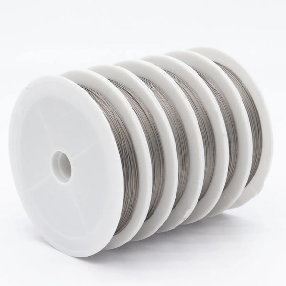 1 Piece 0.25mm 0.3mm 0.45mm 304 Stainless Steel Solid Color Polished Steel Wire