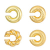 1 Piece 1 Pair IG Style Basic Modern Style C Shape Geometric Plating CCB Alloy Ear Cuffs