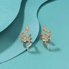 1 Piece 1 Pair IG Style Snake Plating Metal Ear Cuffs