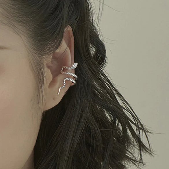 1 Piece 1 Pair IG Style Snake Plating Metal Ear Cuffs