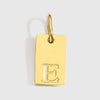 1 Piece 10*6mm 304 Stainless Steel 14K Gold Plated Letter Pendant