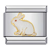 1 Piece 10*9mm 304 Stainless Steel Gold Plated Animal Letter Fruit Polished Bracelet Module