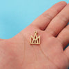 1 Piece 13*19mm 304 Stainless Steel Geometric Customization Laser Engraving Pendant