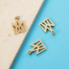 1 Piece 13*19mm 304 Stainless Steel Geometric Customization Laser Engraving Pendant