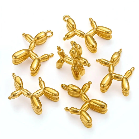 1 Piece 14*16MM 25 * 30mm Titanium Steel Dog Pendant