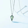 1 Piece 14.5*8.5mm Lab-Grown Gemstone Sterling Silver White Gold Plated Geometric Polished Pendant