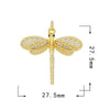 1 Piece 15.5*12mm 21 * 18mm Copper Zircon Moon Dragonfly Butterfly Pendant