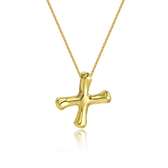 1 Piece 17 * 20mm Copper Letter Polished Pendant