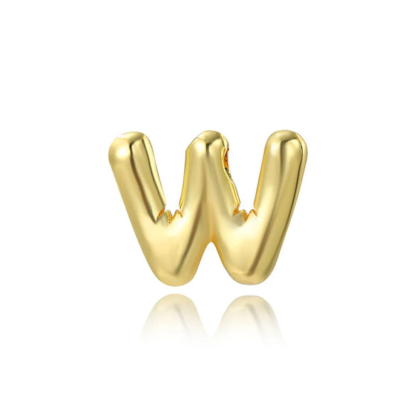 1 Piece 17 * 20mm Copper Letter Polished Pendant