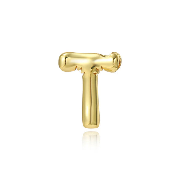 1 Piece 17 * 20mm Copper Letter Polished Pendant