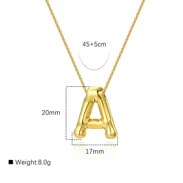 1 Piece 17 * 20mm Copper Letter Polished Pendant