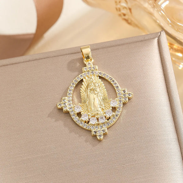 1 Piece 19*27mm 20*26mm 27*37mm Copper Zircon Human Pendant Chain