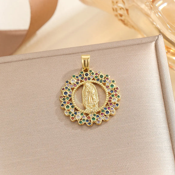 1 Piece 19*27mm 20*26mm 27*37mm Copper Zircon Human Pendant Chain