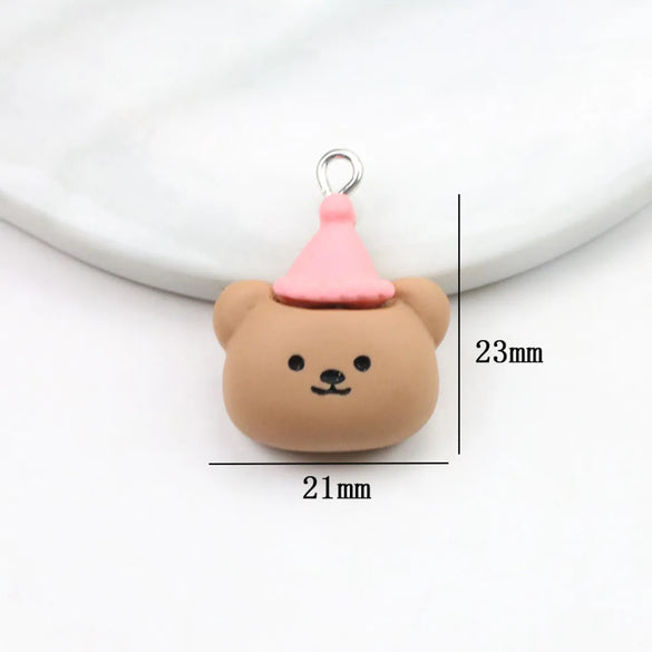 1 Piece 20 * 22mm 21 * 23mm 26 * 15mm Resin Animal Star Flower Polished Pendant