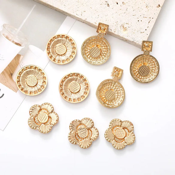 1 Piece 24 * 34mm 25*25mm Alloy Rhinestones Pearl Smile Face Flower Perfume Bottle Pendant