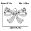 1 Piece 28*20mm 28*42mm 33*29mm 304 Stainless Steel 18K Gold Plated Bow Knot Polished Pendant