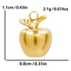 1 Piece 304 Stainless Steel 18K Gold Plated Apple Pendant