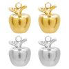 1 Piece 304 Stainless Steel 18K Gold Plated Apple Pendant