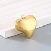 1 Piece 304 Stainless Steel 18K Gold Plated Heart Shape Pendant Jewelry Accessories