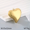 1 Piece 304 Stainless Steel 18K Gold Plated Heart Shape Pendant Jewelry Accessories